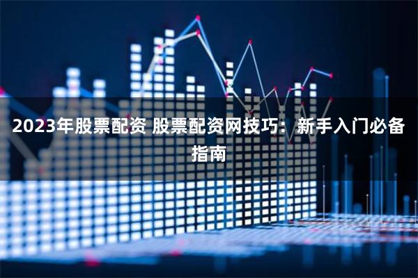 2023年股票配资 股票配资网技巧：新手入门必备指南