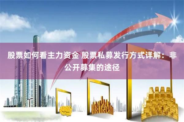 股票如何看主力资金 股票私募发行方式详解：非公开募集的途径